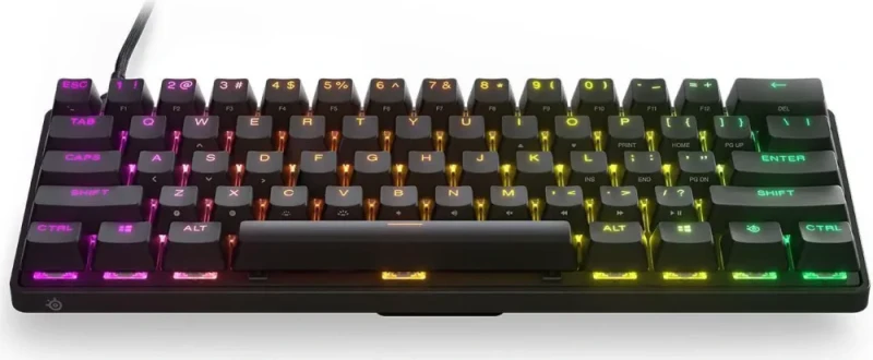SteelSeries Apex Pro Mini HyperMagnetic Gaming Keyboard – Adjustable Actuation Switches, Compact 60% Form Factor, RGB, PBT Keycaps, USB-C? - Featured Image