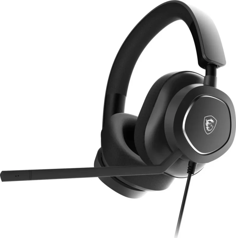 MSI MAESTRO300 Wired Gaming Headset, USB-C, 40mm Neodymium Drivers, Detachable Unidirectional (Cardioid) Mic, Lightweight, PC/Mac/PlayStation®/Nintendo Switch™/Android & iOS - Featured Image
