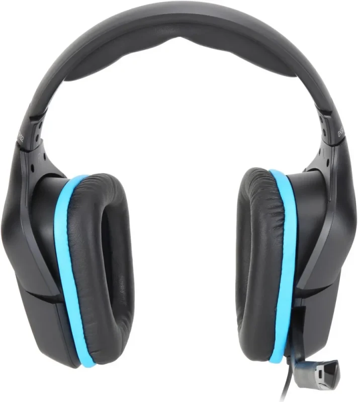 Logitech G432 Wired Gaming Headset, 7.1 Surround Sound, DTS Headphone:X 2.0, Flip-to-Mute Mic, PC (Leatherette) Black/Blue - Featured Image