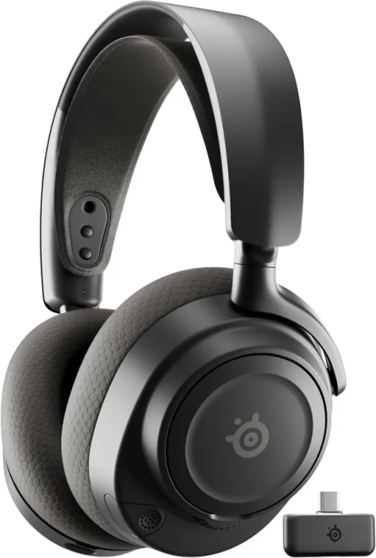 SteelSeries Arctis Nova 7 Wireless Gen 2 Gaming Headset - Real-Time App Control, 50+ HR Play, Neodymium Drivers, Mix 2.4GHz/Bluetooth, PC, PS5, PS4, Switch 1/2, Mobile - Black - Featured Image