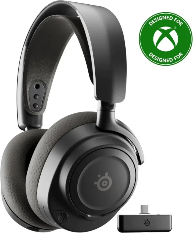 SteelSeries Arctis Nova 7X Wireless Gen 2 Gaming Headset - Real-Time App Control, 50+ HR Play, Neodymium Drivers, Mix 2.4GHz/Bluetooth, Xbox, PC, PS5/PS4, Switch 1/2, Mobile - Black - Featured Image