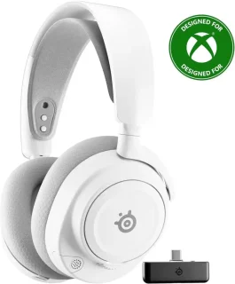 SteelSeries Arctis Nova 7X Wireless Gen 2 Gaming Headset - Real-Time App Control, 50+ HR Play, Neodymium Drivers, Mix 2.4GHz/Bluetooth, Xbox, PC, PS5/PS4, Switch 1/2, Mobile - White