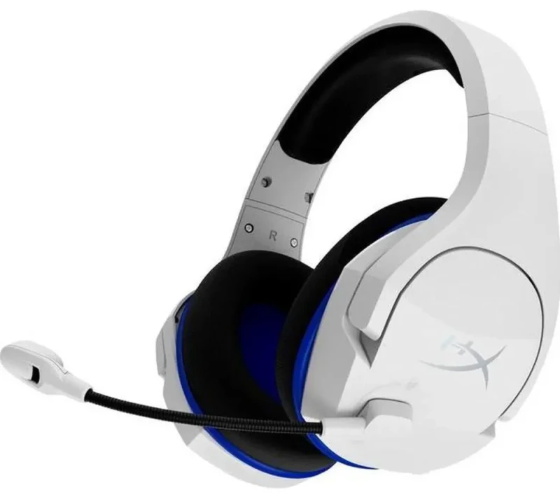 HyperX Cloud Stinger Core - Wireless Gaming Headset, for PS4, PS5, PC, Lightweight, Durable Steel Sliders, Noise-Cancelling Microphone - White - Featured Image