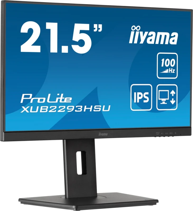 iiyama ProLite XUB2293HSU-B7 22" Full HD IPS Monitor - 100Hz, 1ms MPRT, FreeSync, HDMI/DP, Height Adjustable Stand, USB Hub, Speakers - Featured Image