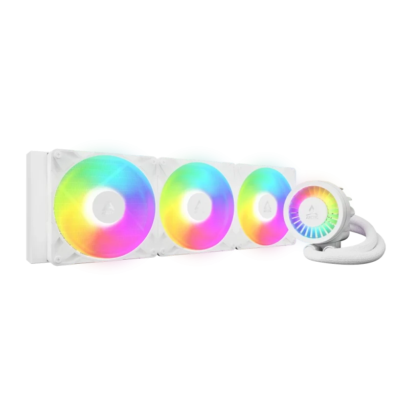ARCTIC Liquid Freezer III 420 Pro A-RGB White – 420mm AIO CPU Cooler, 3x P14 PWM PST A-RGB Fans + 60mm VRM Fan, Addressable RGB, Intel LGA1700/1851 & AMD AM5/AM4 - Featured Image