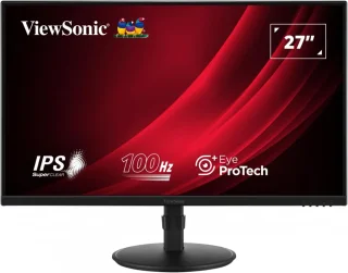 ViewSonic VG2708A-MHD 27" WQHD 2560x1440 IPS Monitor - 100Hz Refresh Rate, Adaptive-Sync, USB-C 65W Power Delivery, Height Adjustable Pivot Stand, Eye ProTech