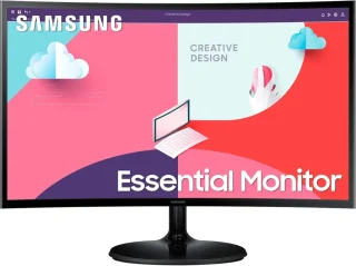 Samsung S27C364EAU 27" Full HD 1920x1080 VA Curved Monitor - 75Hz Refresh Rate, 4ms Response Time, 1800R Curvature, Eye Saver Mode, AMD FreeSync, HDMI VGA