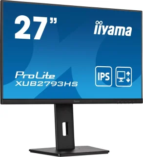 IIYAMA ProLite XUB2793HS-B7 27" Full HD 1920x1080 IPS Office Monitor - 100Hz Refresh Rate, Height Adjustable Stand