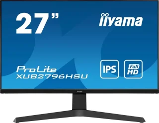IIYAMA ProLite XB2796HSU-B1 27" Full HD 1920x1080 IPS Office Monitor - 75Hz Refresh Rate, USB-C 65W Power Delivery, Height Adjustable Stand