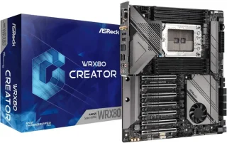 ASRock WRX80 Creator R2.0 Extended ATX Motherboard AMD WRX80 Chipset sWRX8 Socket Supports Ryzen Threadripper PRO 3000WX/5000WX Series 8x DDR4 ECC RDIMM up to 2048GB Dual 10G Aquantia LAN + 1 Dedicated IPMI LAN 7x PCIe 4.0 x16 Slots 2x Thunderbolt 4 Type-C Wi-Fi 6 Realtek ALC4050 Audio Marvell 88E1543 - Black
