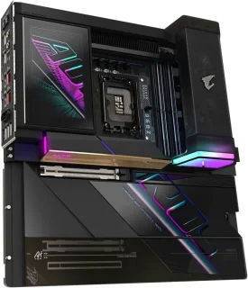 GIGABYTE Z890 AORUS XTREME AI TOP LGA 1851 Intel Z890 E-ATX Motherboard Core Ultra Series 2 Ready AI TOP DDR5 PCIe 5.0 x16 Slot with EZ-Latch 4x M.2 Gen5 Slots Thunderbolt 5 Wi-Fi 7 10GbE LAN Dual Ethernet USB4 HDMI Q-Flash Plus RGB Fusion Titan Digital VRM Premium Flagship Design - Black