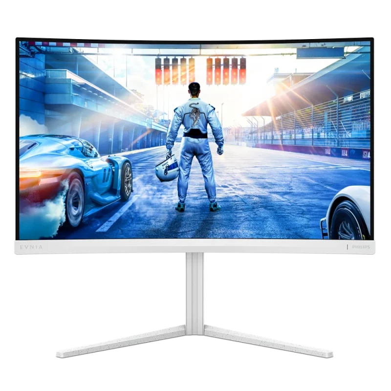 Philips Evnia 27M2C5501 27" WQHD 2560x1440 Fast VA Curved Gaming Monitor - 180Hz Refresh Rate, 0.5ms MPRT Response Time, AMD FreeSync Premium, HDR10, 1500R Curvature, Ambiglow Lighting, 2x HDMI DisplayPort, Height Adjustable Stand, Low Blue Light Flicker-Free - Featured Image