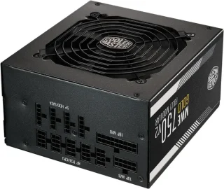 Cooler Master MWE Gold 750 V2 750W Fully Modular Power Supply - 80 PLUS Gold Efficiency, Quiet 120mm HDB Fan, 2 EPS Connectors, High Temperature Resilience - Black