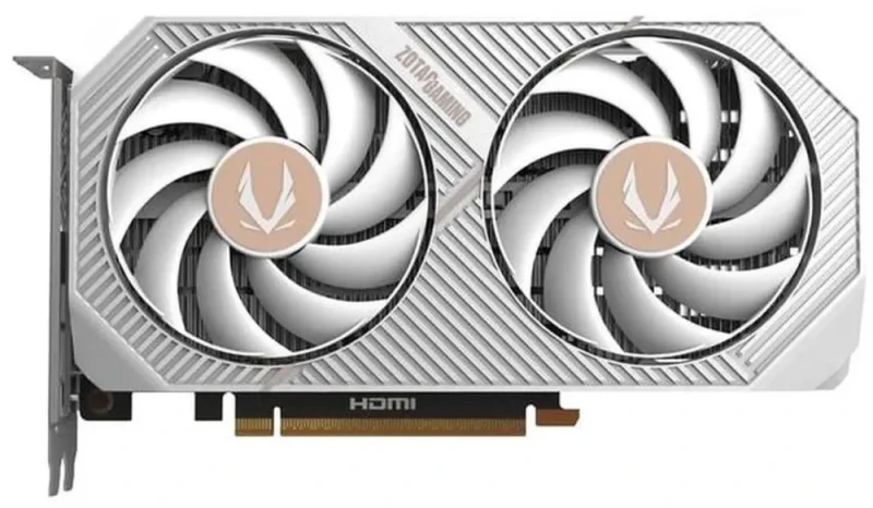 ZOTAC Gaming GeForce RTX 5060 Twin Edge OC White Edition 8GB GDDR7 128-Bit PCI Express 5.0 x8 Graphics Card - Blackwell Architecture, IceStorm 2.0 Cooling, Spectra RGB Lighting, DLSS 4.0, Up to 2602MHz Boost Clock - ZT-B50600Q-10M - Featured Image