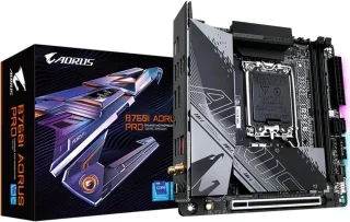 GIGABYTE B760I AORUS PRO DDR5 LGA 1700 Intel B760 Mini-ITX Motherboard - DDR5, Dual M.2 PCIe 4.0, PCIe 5.0 x16, USB 3.2 Gen2x2 Type-C, Wi-Fi 6E, Intel 2.5GbE LAN, Q-Flash Plus, RGB Fusion - White/Black