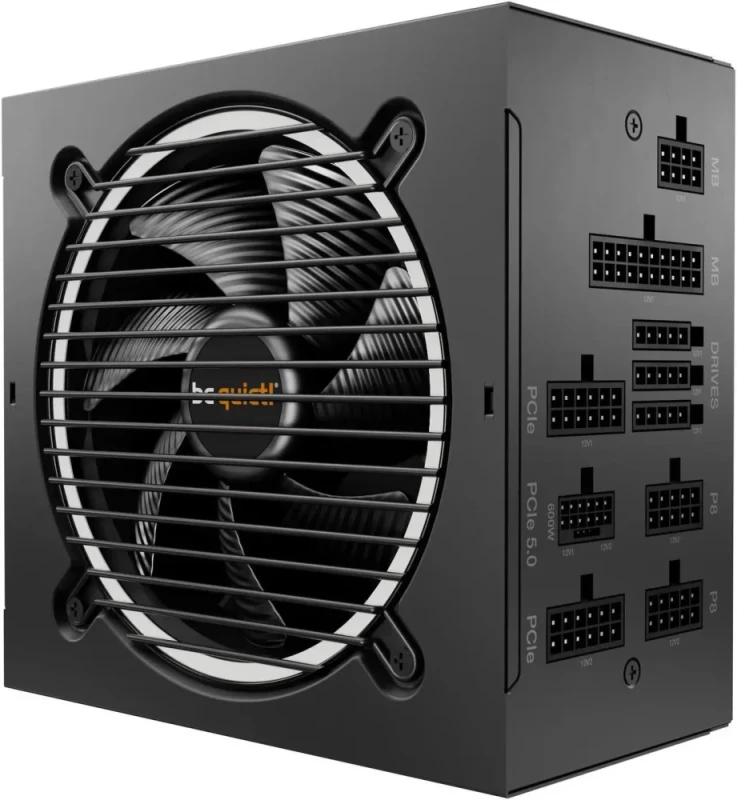be quiet! Pure Power 12 M 1200W Fully Modular Power Supply - 80 PLUS Gold, ATX 3.0 & PCIe 5.0 Ready, Exceptionally Quiet 135mm Fan, Rifle Bearing, LLC Topology, Modular Cables - Black - Featured Image