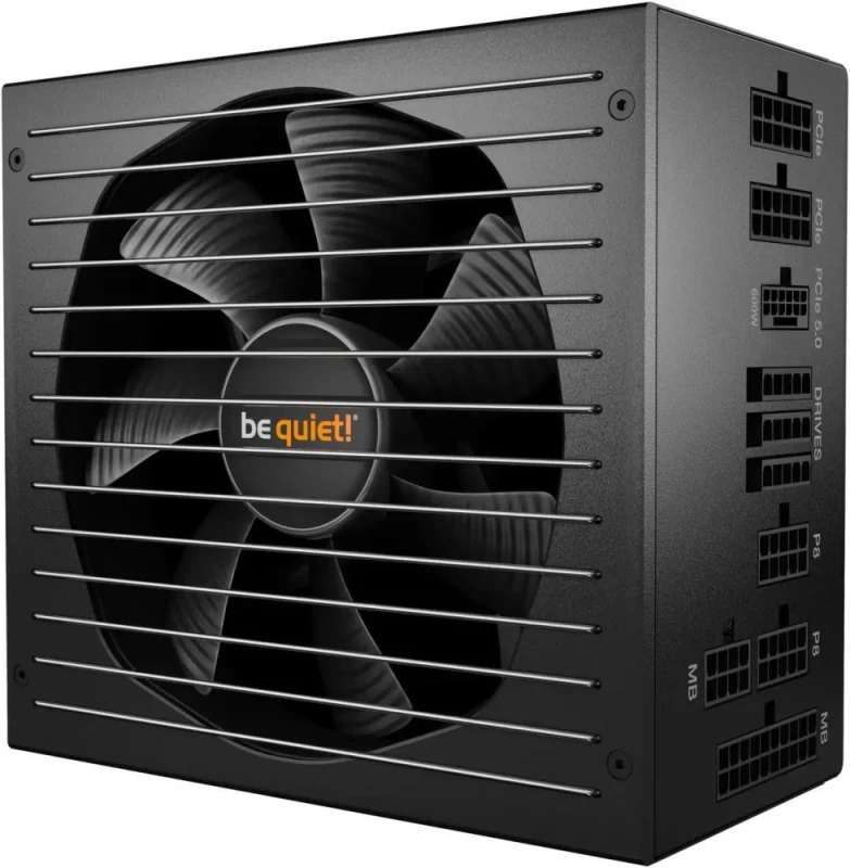 be quiet! Straight Power 12 850W Fully Modular Power Supply - 80 PLUS Platinum, ATX 3.0 & PCIe 5.0 Ready, Silent Wings 135mm Fan, Japanese 105°C Capacitors, Single 12V Rail, Low-Noise Operation - Black (BN515) - Featured Image