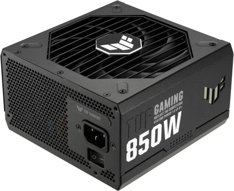 ASUS TUF Gaming 850W Fully Modular Power Supply - 80 PLUS Gold Certified, ATX 3.0 Compatible, Military-Grade Components, Dual Ball Bearing Axial-Tech Fan, PCB Coating, Low-Noise Operation - Black - Featured Image