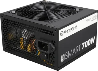 Thermaltake Smart Series 700W Power Supply - 80 PLUS Certified, Active PFC, ATX12V V2.3 / EPS12V, SLI/CrossFire Ready, Continuous Power, Haswell Ready - PS-SPD-0700NPCWUS-W