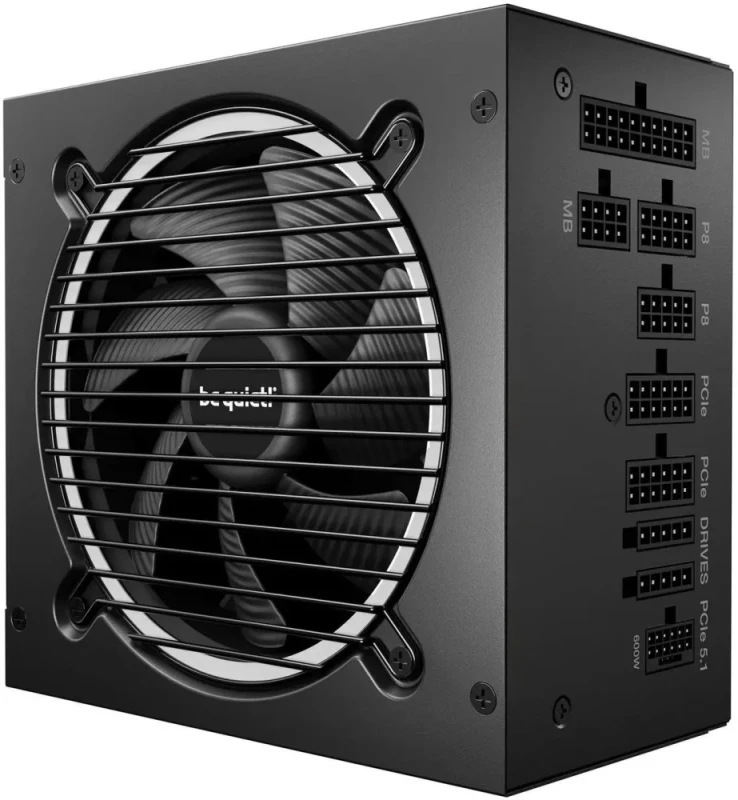 be quiet! Pure Power 13 M 750W Fully Modular ATX Power Supply - ATX 3.1 & PCIe 5.1 Compliant, 80 PLUS Gold up to 94.3%, Semi-Passive 120mm Fan, LLC Topology, Single 12V Rail, Native 12V-2x6 Connector - Featured Image