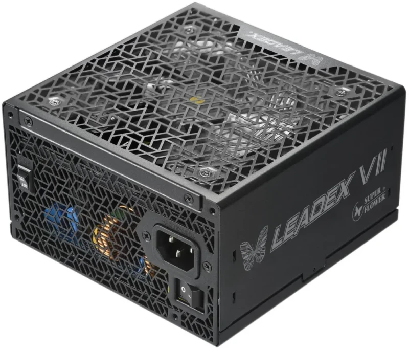 Super Flower Leadex VII XP PRO 1200W 80 PLUS Platinum Cybenetics Platinum Fully Modular PSU - ATX 3.1 PCIe 5.1 Ready, Native 12VHPWR (12V-2x6) Connector, 140mm FDB Fan, 100% Japanese 105°C Capacitors, SF-1200F14XP Black - Featured Image