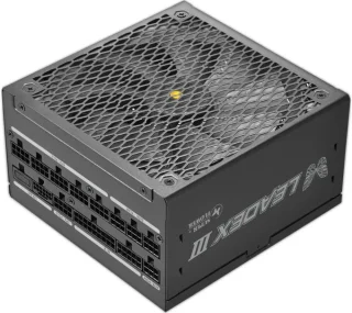Super Flower Leadex III 1300W 80 PLUS Gold Cybenetics Platinum Fully Modular PSU - ATX 3.1 PCIe 5.1 Ready, Native 12V-2x6 Connector, 140mm FDB Fan with Copper Shaft, Japanese Main Capacitor, ECO Semi-Fanless Mode, SF-1300F14GE Black