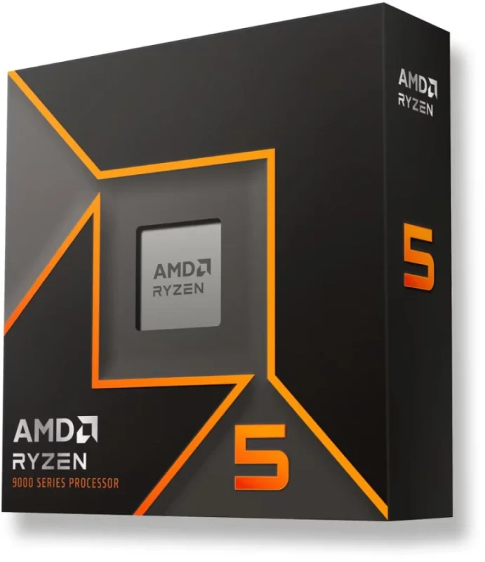 AMD Ryzen 5 9600X 6-Core 12-Thread Desktop Processor - Zen 5, 3.9GHz Base Up to 5.4GHz Boost, 38MB Cache, 65W TDP, AM5 Socket, Integrated Radeon Graphics, Fully Unlocked - Featured Image