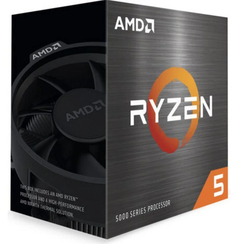 AMD Ryzen 5 5500 6-Core 12-Thread Desktop Processor - Zen 3, 3.6GHz Base Up to 4.2GHz Boost, 19MB Cache, 65W TDP, AM4 Socket, Wraith Stealth Cooler Included, Fully Unlocked - Featured Image