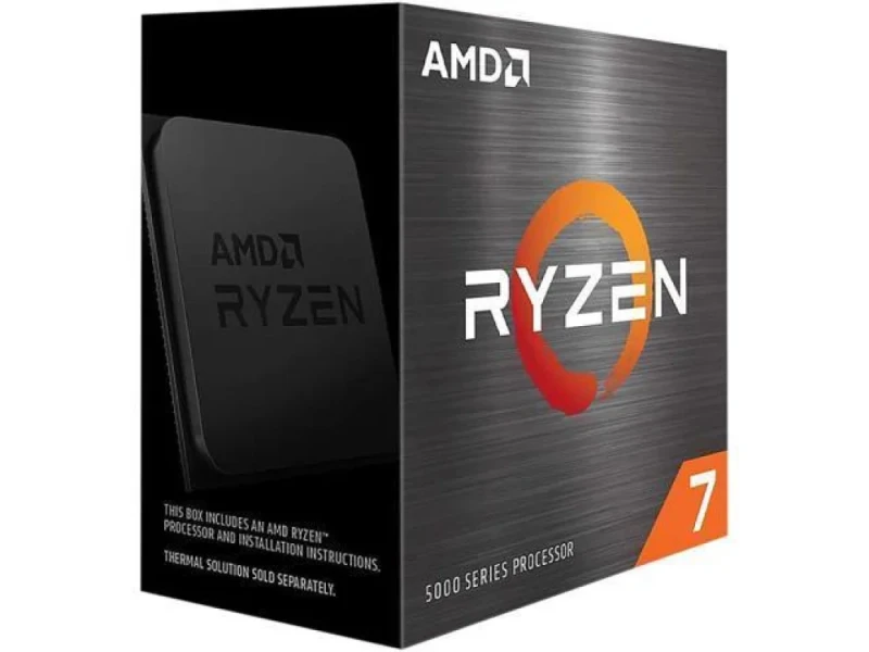 AMD Ryzen 7 5700X Desktop Processor - 8-Core 16-Thread, 3.4GHz Base 4.6GHz Boost, 32MB L3 Cache, 65W TDP, AM4 Socket, No Cooler Included - Featured Image