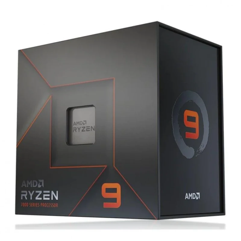AMD Ryzen 9 7900X 12-Core 24-Thread Desktop Processor, Zen 4, 4.7GHz Base, Up to 5.6GHz Boost, 170W TDP, 76MB Cache, AM5 Socket, Integrated Radeon Graphics - Featured Image