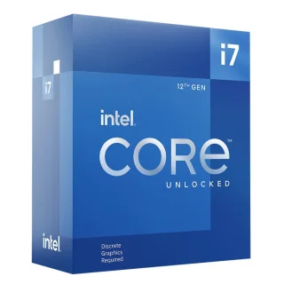 Intel Core i7-12700KF 12th Gen Alder Lake 12-Core 20-Thread Desktop Processor, 3.6GHz P-Core Base, Up to 5.0GHz Boost, 25MB Cache, 125W TDP, LGA 1700 Socket, No Integrated Graphics