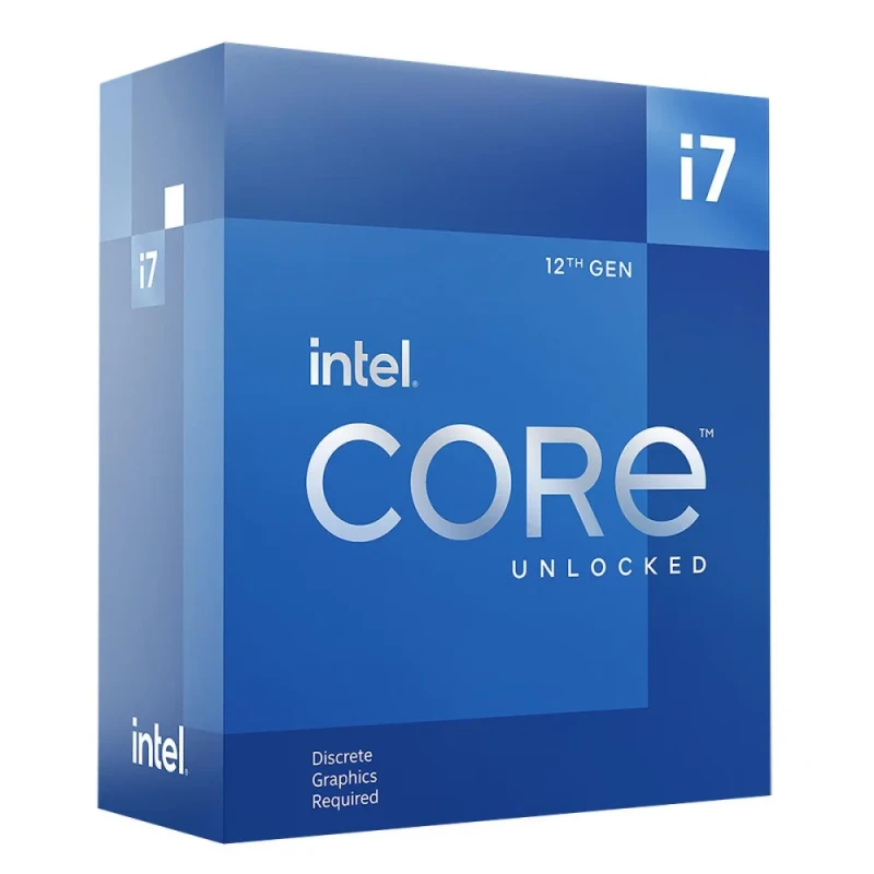 Intel Core i7-12700KF 12th Gen Alder Lake 12-Core 20-Thread Desktop Processor, 3.6GHz P-Core Base, Up to 5.0GHz Boost, 25MB Cache, 125W TDP, LGA 1700 Socket, No Integrated Graphics - Featured Image
