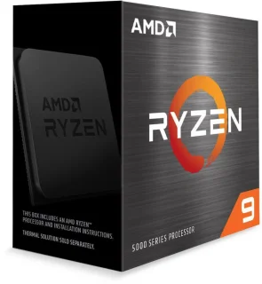 AMD Ryzen 9 5950X 16-Core 32-Thread Desktop Processor, Zen 3, 3.4GHz Base, Up to 4.9GHz Boost, 105W TDP, 72MB Cache, AM4 Socket, No Integrated Graphics