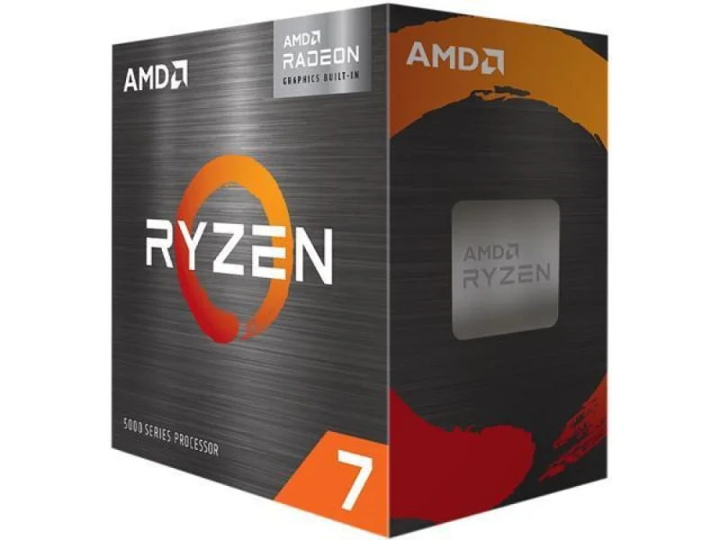 AMD Ryzen 7 5700G 8-Core 16-Thread Desktop Processor with Radeon Graphics, Zen 3, 3.8GHz Base, Up to 4.6GHz Boost, 65W TDP, 20MB Cache, AM4 Socket, Wraith Stealth Cooler - Featured Image