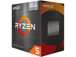 AMD Ryzen 5 5600G 6-Core 12-Thread Desktop Processor with Radeon Graphics, Zen 3, 3.9GHz Base, Up to 4.4GHz Boost, 65W TDP, 19MB Cache, AM4 Socket, Wraith Stealth Cooler