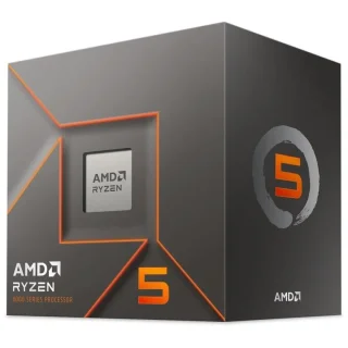 AMD Ryzen 5 8400F AM5 Desktop Processor – 6 Cores, 12 Threads, 4.2 GHz Base / 4.7 GHz Boost, 16 MB L3 + 6 MB L2 Cache, DDR5-5200 Support, 20 PCIe Lanes, 65 W TDP, Includes Wraith Stealth Cooler