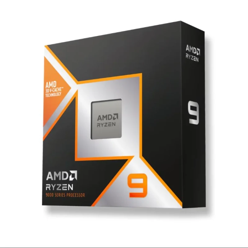 AMD Ryzen 9 9900X3D AM5 Desktop Processor – 12 Cores 24 Threads, 4.4 GHz Base / Up to 5.5 GHz Boost, 140 MB Cache with 3D V-Cache, DDR5-5600 Support, PCIe 5.0, Radeon Integrated Graphics, 120 W TDP (Retail Box) - Featured Image