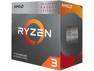 AMD Ryzen 3 3200G AM4 Desktop APU – 4 Cores, 4 Threads, 3.6 GHz Base / Up to 4.0 GHz Boost, Radeon Vega 8 Graphics, 4 MB L3 Cache, 65 W TDP, Includes Wraith Stealth Cooler, DDR4‑2933 Support (Boxed)
