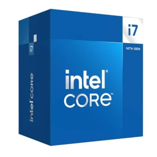 Intel Core i7‑14700 14th Gen Desktop CPU (20 Cores, 28 Threads), 2.1 GHz Base, Up to 5.4 GHz Turbo, 33 MB Intel Smart Cache, LGA 1700, DDR4/DDR5 Support, Intel UHD Graphics 770, Retail Boxed Processor