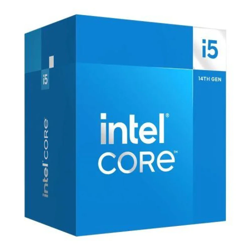 Intel Core i5‑14500 14th Gen Desktop CPU (14 Cores, 20 Threads), 2.6 GHz Base / Up to 5.0 GHz Turbo, 24 MB Smart Cache, LGA1700, DDR4 & DDR5 Support, Intel UHD Graphics 770, Includes Laminar RM1 Cooler – Retail Boxed Processor - Featured Image