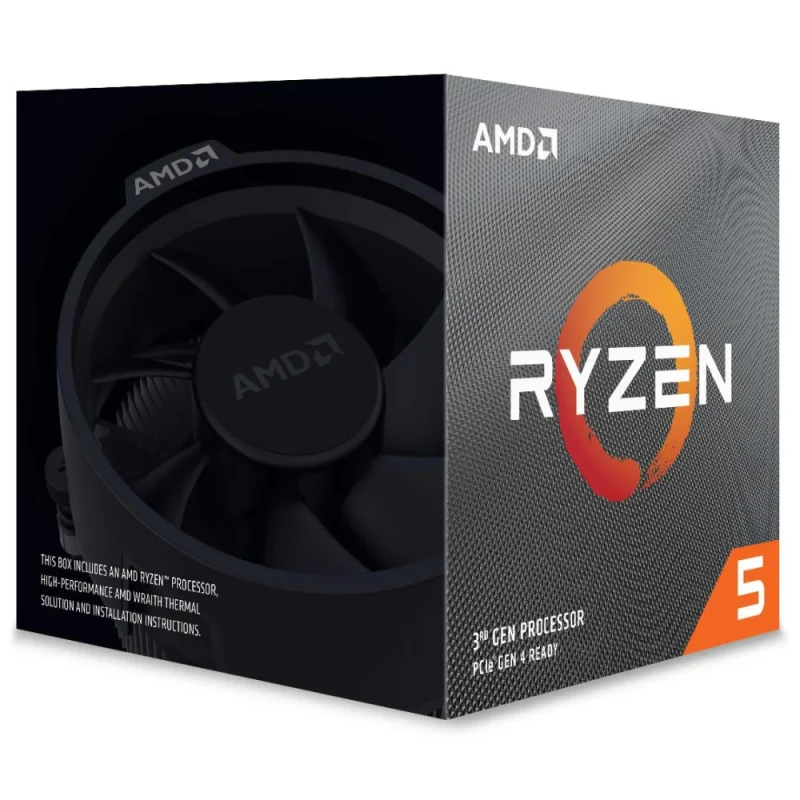 AMD Ryzen 5 3600XT 3rd Gen Desktop Processor – 6 Cores, 12 Threads, 3.8 GHz Base / Up to 4.5 GHz Boost, 32 MB L3 Cache, AM4 Socket, Zen 2 Architecture, 95 W TDP, Wraith Spire Cooler Included, Unlocked Performance CPU - Featured Image