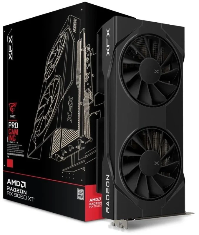 XFX Swift OC - Radeon RX 9060 XT 16GB Black 270mm - Featured Image