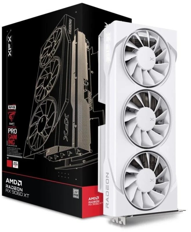 XFX Swift OC - Radeon RX 9060 XT 16GB White 290mm - Featured Image