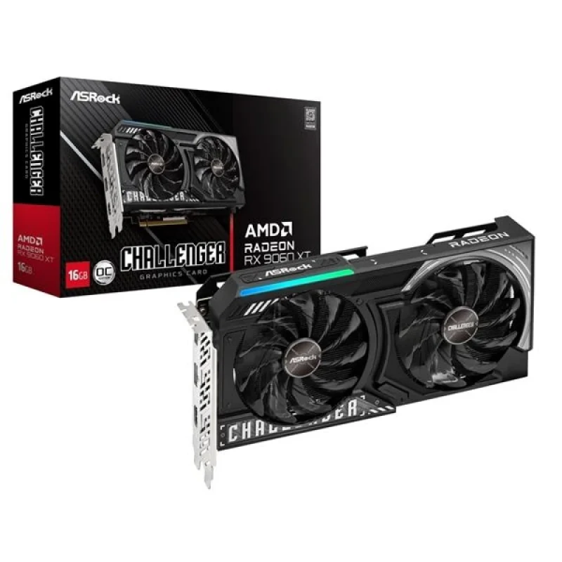ASRock Challenger OC - Radeon RX 9060 XT 16GB Black / Silver 249mm - Featured Image