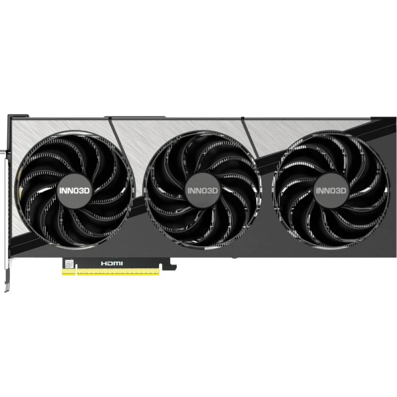 Inno3D X3 OC GeForce RTX 5090 32GB Black/Silver – NVIDIA Next-Gen Flagship GPU, 32GB GDDR7, Boost Clock up to 2900 MHz, Triple-Fan X3 Cooling, Factory Overclock, Advanced Ray Tracing & AI, PCIe 5.0, HDMI/DP Outputs, 333 mm - Featured Image