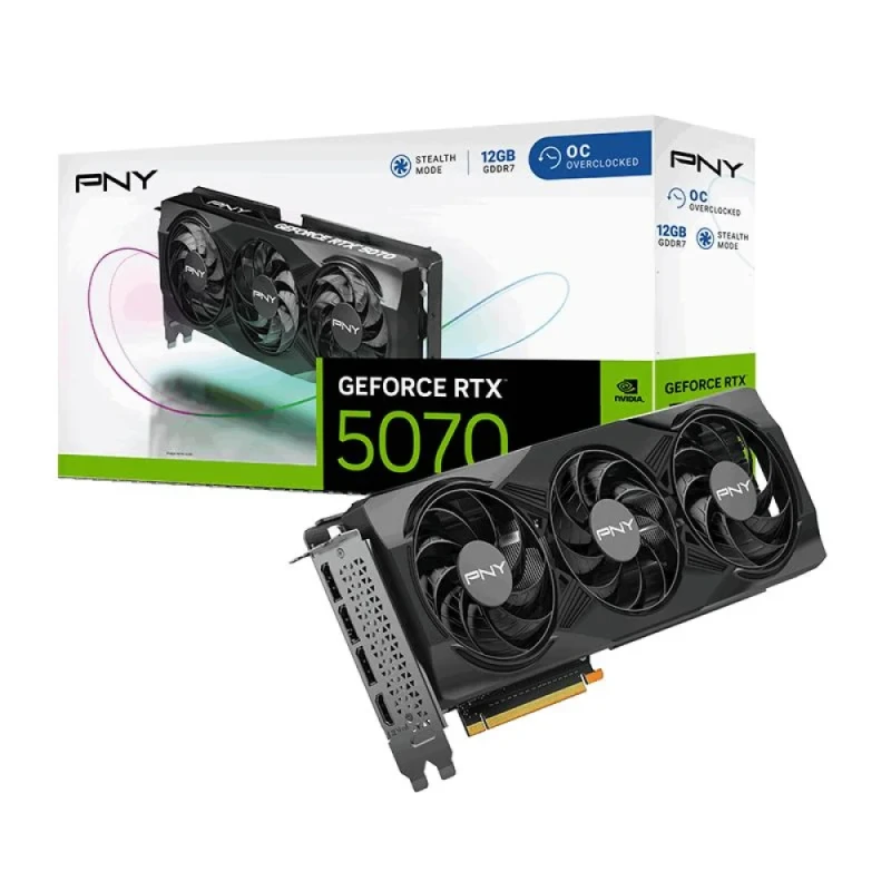PNY OC - GeForce RTX 5070 12GB Black 300mm - Featured Image