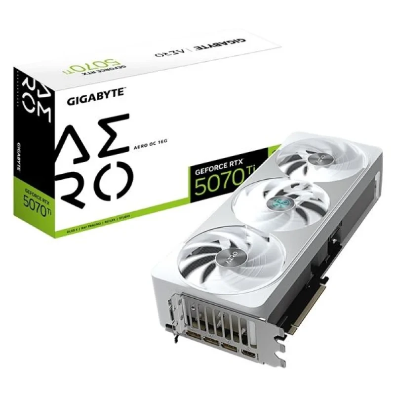 Gigabyte AERO OC - GeForce RTX 5070 Ti 16GB White / Silver 340mm - Featured Image