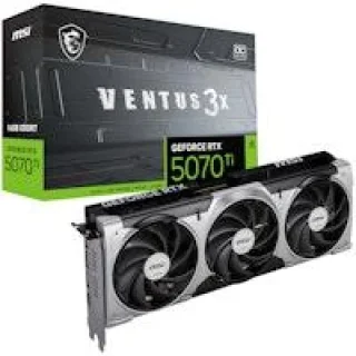 MSI VENTUS 3X OC - GeForce RTX 5070 Ti 16GB Silver / Black 303mm