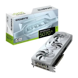 Gigabyte EAGLE OC ICE SFF - GeForce RTX 5070 Ti 16GB White / Silver 304mm