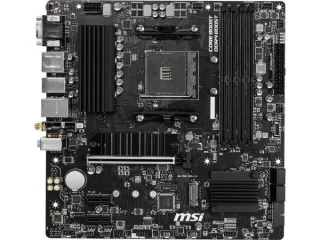 MSI B550M PRO-VDH WIFI AMD B550 Micro-ATX Motherboard – AM4 Socket, DDR4 Up to 4400(OC) Support, PCIe 4.0 x16 & Dual M.2 Slots, Wi-Fi 5 (802.11ac) & Bluetooth 4.2, 4× SATA III, 1× HDMI 2.1 + DisplayPort + VGA, Realtek 7.1 Audio & Gigabit LAN for Budget Gaming/Workstation Builds